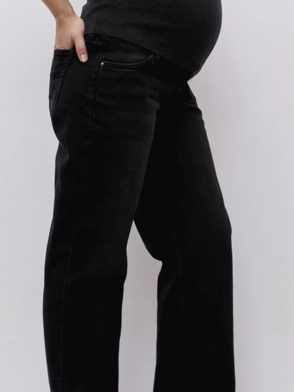 NWT Mango Maternity wide leg jeans Size 6 - Picture 7 of 14